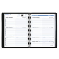 At-A-Glance 70EP0105 8 1/8 inch x 10 7/8 inch Black January 2022 - December 2022 Weekly Action Planner