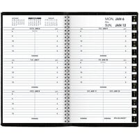 At-A-Glance 7000805 3 1/4 inch x 6 1/4 inch Black January 2022 - December 2022 Compact Refillable Weekly Appointment Book