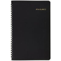 At-A-Glance 7095705 8 1/4 inch x 10 7/8 inch Black July 2021 - August 2022 Weekly Academic Appointment Book