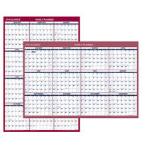 At-A-Glance PM2628 24 inch x 36 inch Blue / Red Reversible Vertical / Horizontal Erasable January 2023 - December 2023 Wall Planner