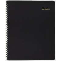 At-A-Glance 7065005 6 7/8 inch x 8 3/4 inch Black January 2022 - December 2022 Weekly / Monthly Appointment Book