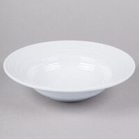 Elite Global Solutions DS105PB-W Swirl 21 oz. White Melamine Pasta / Soup Bowl - 6/Case