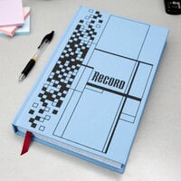 Adams ARB712CR5 7 5/8 inch x 12 1/8 inch Blue 500-Page Ledger Book