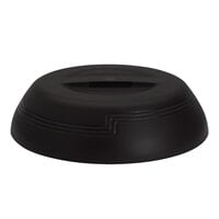 Cambro MDSLD9110 Shoreline Collection Black 10 1/4 inch Low Profile Insulated Dome Plate Cover - 12/Case