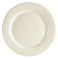 CAC GAD-8 Garden State 9" Bone White Round Porcelain Plate - 24/Case