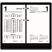 At-A-Glance S17050 3 1/2 inch x 6 inch White January 2022 - December 2022 Financial Desk Calendar Refill