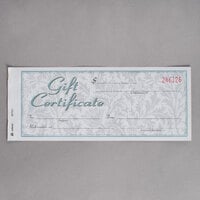 Adams GFTC1 2-Part Carbonless Gift Certificate with Envelope - 25/Pack