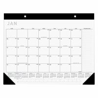 At-A-Glance SK24X00 21 3/4 inch x 17 Monthly January 2022 - December 2022 Contemporary Desk Pad Calendar