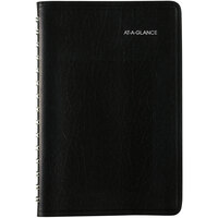 At-A-Glance SK4400 DayMinder 4 7/8 inch x 8 inch Black January 2022 - December 2022 Daily / Hourly Appointment Book