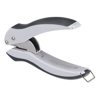 Bostitch PaperPro 2402 inLIGHT 10 Sheet Gray Handheld 1 Hole Punch with Rubber Grip - 1/4 inch Holes