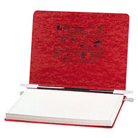 Acco 54139 8 1/2" x 12" Side Bound Hanging Data Post Binder - 6" Capacity with 2 Fasteners, Executive Red
