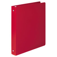 Acco 39719 Accohide Executive Red Non-View Binder with 1 inch Round Rings