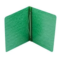 Acco 25976 8 1/2 inch x 11 inch Dark Green Pressboard Side Bound Report Cover with Prong Fastener - 3 inch Capacity
