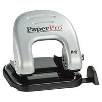 Bostitch PaperPro 2310 inDULGE 20 Sheet Black and Silver 2 Hole Punch - 9/32" Holes