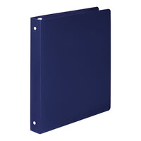 Acco 39712 Accohide Dark Blue Non-View Binder with 1 inch Round Rings