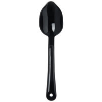 Carlisle 441003 11 inch Polycarbonate Black Solid Serving Spoon