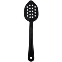 Carlisle 441103 11 inch Polycarbonate Black Perforated Serving Spoon