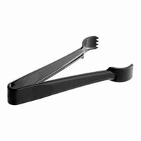 Carlisle 480603 Carly 6" Black Plastic Pom Tongs