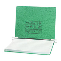 Acco 54075 11" x 14 7/8" Side Bound Hanging Data Post Binder - 6" Capacity with 2 Fasteners, Light Green