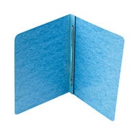 Acco 25972 8 1/2 inch x 11 inch Light Blue Pressboard Side Bound Report Cover with Prong Fastener - 3 inch Capacity
