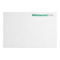 WebstaurantStore 18" x 12" Flexible Cutting Board Mat with Logo - 6/Pack