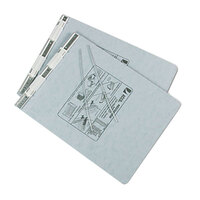 Acco 54114 9 1/2 inch x 11 inch Top Bound Hanging Data Post Binder - 6 inch Capacity with 2 Fasteners, Light Gray
