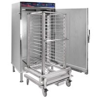 Cres Cor RH-UA16W-D AquaTemp Insulated Full Height Stainless Steel Roll-In Holding Cabinet with Roll-In Rack - 208V, 3000W
