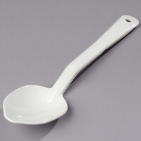 Carlisle 441002 11 inch Polycarbonate White Solid Serving Spoon