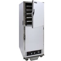Cres Cor H-135-WSUA-11 AquaTemp Insulated Full Height Stainless Steel Holding Cabinet with Adjustable Humidity and Solid Dutch Doors - 120V, 2000W
