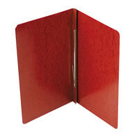 Acco 30078 8 1/2 inch x 14 inch Red Presstex Side Bound Legal Report Cover with Prong Fastener - 3 inch Capacity