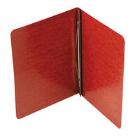 Acco 25978 8 1/2 inch x 11 inch Red Pressboard Side Bound Report Cover with Prong Fastener - 3 inch Capacity