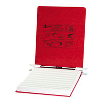 Acco 54119 9 1/2 inch x 11 inch Top Bound Hanging Data Post Binder - 6 inch Capacity with 2 Fasteners, Executive Red