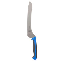 Mercer Culinary M23890BL Millennia Colors® 9" Offset Serrated Edge Bread / Sandwich Knife with Blue Handle