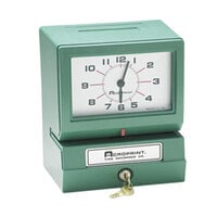Acroprint 012070413 Model 150 Analog Automatic Print Time Clock with Month, Date, 0-23 Hours, and Minutes