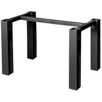 BFM Seating I-Beam 29 1/2" x 71 1/2" Black Rectangular Bar Height Indoor Table Base