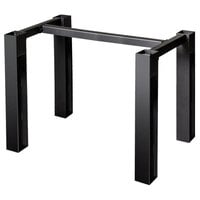 BFM Seating I-Beam 29 1/2" x 59 1/2" Black Rectangular Bar Height Indoor Table Base