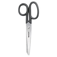 Westcott 19017 Kleencut 7 inch Stainless Steel Pointed Tip Shears with Black Straight Handle