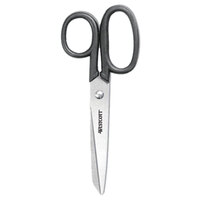 Westcott 19016 Kleencut 6 inch Stainless Steel Pointed Tip Shears with Black Straight Handle
