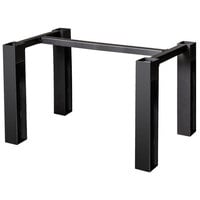 BFM Seating JSTB3060BL I-Beam Black Rectangular Standard Height Indoor Table Base
