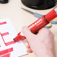 Avery® 24147 Marks-A-Lot Jumbo Red Chisel Tip Desk Style Permanent Marker