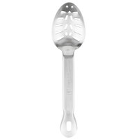 Vollrath 64402 Jacob's Pride 11 3/4 inch Heavy-Duty One-Piece Slotted Stainless Steel Spoon