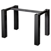 BFM Seating I-Beam 29 1/2" x 47 1/2" Black Rectangular Standard Height Indoor Table Base