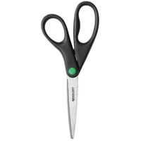 Westcott 41418 KleenEarth 8 inch Stainless Steel Pointed Tip Scissors with Black Straight Handle
