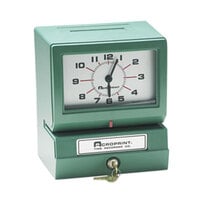 Acroprint 012070411 Model 150 Analog Automatic Print Time Clock with Month, Date, 0-12 Hours, and Minutes