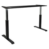 Alera ALEHTPN1B AdaptivErgo WorkRise 26 1/4 inch to 39 5/8 inch Black Pneumatic Height Adjustable Table Base
