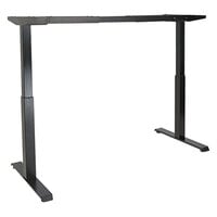 Alera ALEHT2SSB ActivErgo WorkRise 27 1/4 inch to 47 1/4 inch Black 2-Stage Electric Adjustable Table Base - 125V