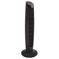 Alera ALEFAN363 36 inch Black Three Speed Oscillating Plastic Tower Fan with Remote Control