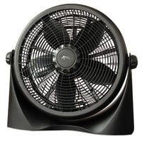 Alera ALEFAN163 16 inch Black Three Speed Super-Circulation Plastic Desk Fan