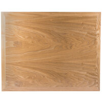 BFM Seating Natural Veneer Wood Indoor Table Top