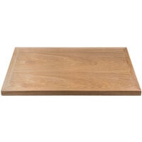 BFM Seating VN2430NT 24 inch x 30 inch Natural Veneer Wood Indoor Table Top